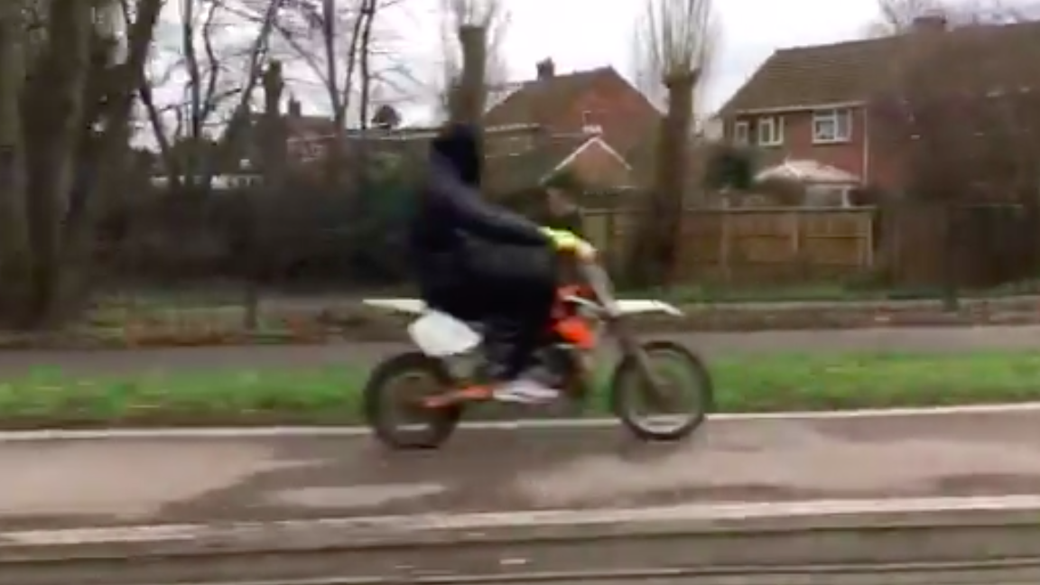 Jeremy Vine blasts hooded motorcyclist for riding on London cycle lane
